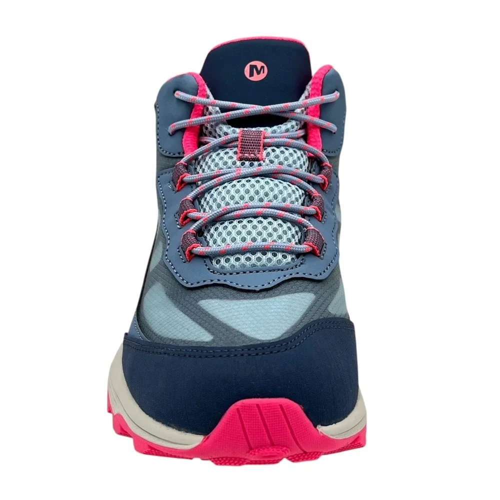 Merrell Moab Speed Youth Big Girls Waterproof Hiking Shoes Size‎ 7 Blue Coral